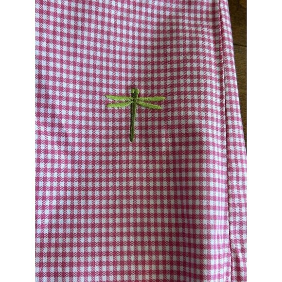 J. Crew Pink and White Gingham w/ Dragonfly Skirt Above Knee NWT‎ Size 12 - Picture 3 of 9